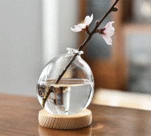 Creative Bubble Vase Hydroponic Glass Vase Transparent Pink Flower Arranger <strong>Dining</strong> <strong>Table</strong> Decoration Aromatherapy Bottle <strong>Ornament</strong> - Product Image 4
