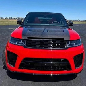 OUER 2014-2017 Kit de modification et amélioration de voiture : Pare-chocs avant et capot moteur SVR en fibre de carbone noire, fixation par boulons, pour version Sport - Product Image 6