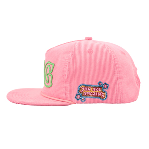 หมวกคอร์ดูรอยปักลายแบบโซ่เย็บแบบจีน ยี่ห้อ Tcap ทรงไม่แข็งแบบ Snapback - Product Image 2