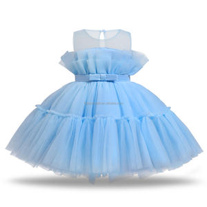 מכירה חמה להתאמה אישית חמה ללא שרוולים יום הולדת ילדים שמלות נסיכה בנות טולה שמלה לקיץ לקיץ - Product Image 2