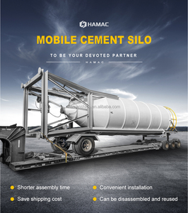 Di động xi măng Silo điện di động TRỘN BÊ TÔNG trạm trộn với xi măng Silo giá thấp dây chuyền sản xuất bán Úc - Product Image 2