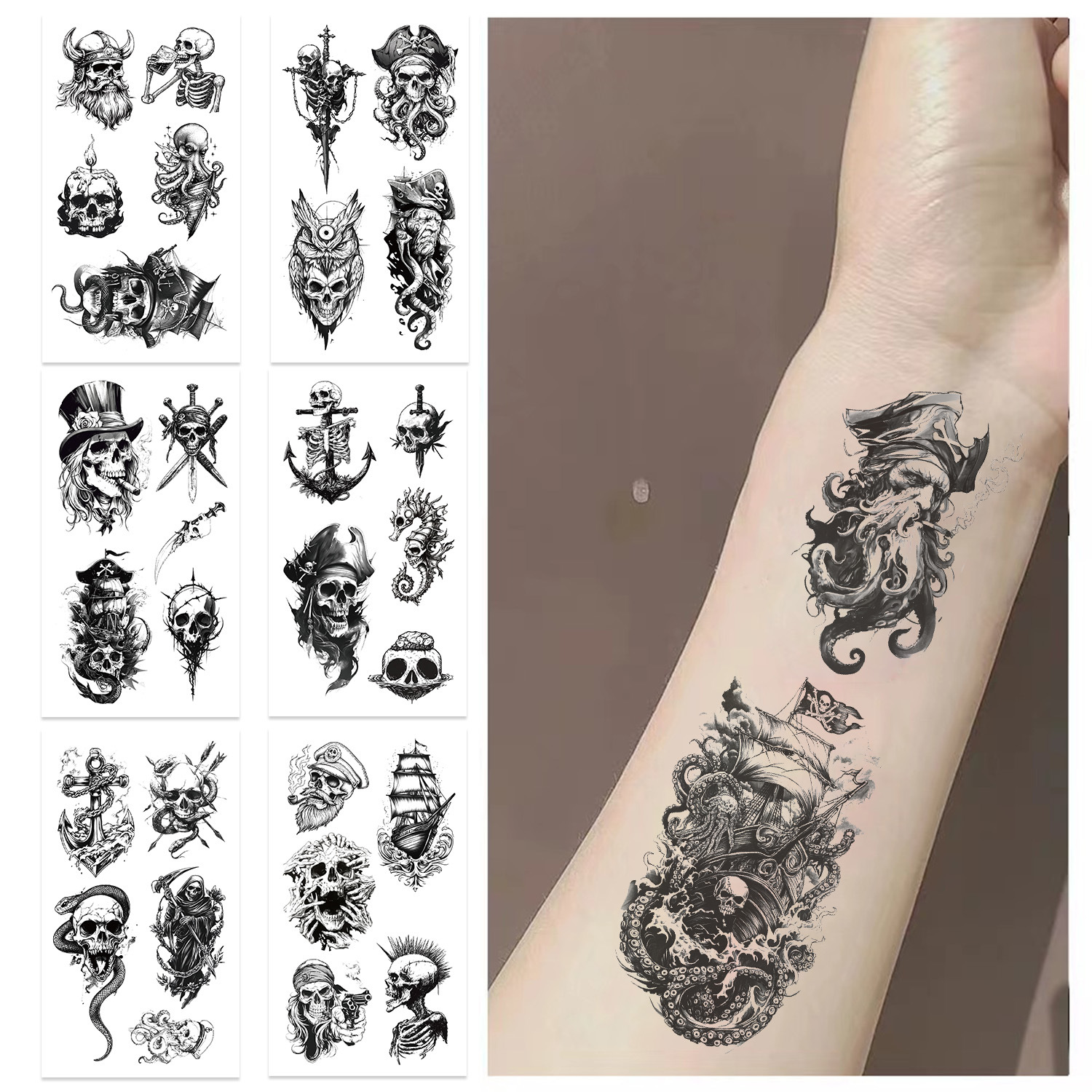 Pirate Tattoos for Adults - Fun & Temporary