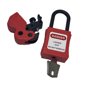 Verrouillage de sécurité industriel à clé d'usine chinoise, cadenas et disjoncteurs miniatures, couleur rouge - Product Image 1