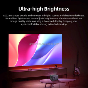 A002 Proyector Portátil MINI Smart TV Home Theater Cine Android Proyectores 4K Videojuego Beamer <span class=keywords><strong>Bluetooth</strong></span> <span class=keywords><strong>WIFI</strong></span> Sync Smartphone - Product Image 6
