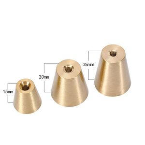 Kenop Kuningan Solid Satu Lubang untuk Pintu Lemari, Kabinet, dan Laci - Product Image 2