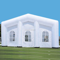 Tente de chapiteau gonflable portative commerciale grande tente de lumière LED d'événement de fête de mariage