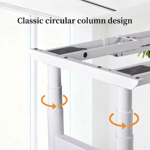 Mesa de Conferencia Eléctrica Moderna de Acero de Lujo GQK, Escritorio de Pie con Cuatro Patas y Altura Ajustable, para Oficina en Casa o Comedor - Product Image 4