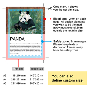 Giấy bóng dày tờ rơi nghệ thuật A4 200gsm in <span class=keywords><strong>offset</strong></span> các tông quảng cáo menu nhà hàng công nghiệp in tờ rơi bóng - Product Image 5