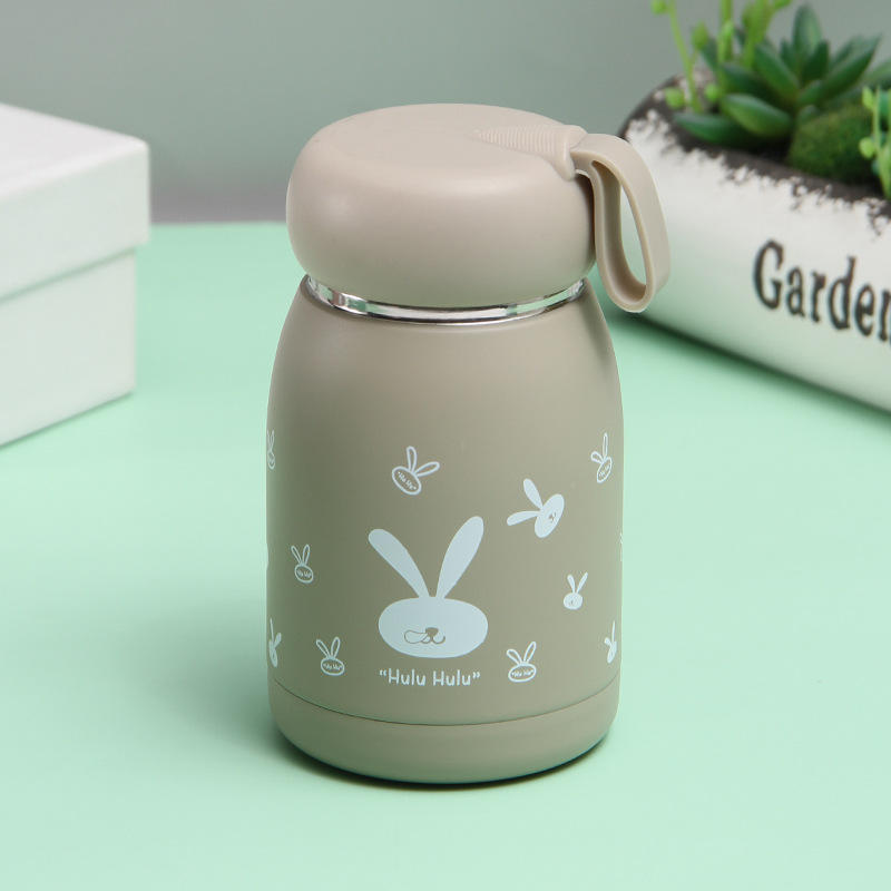 Mini Creative Rabbit Design Stainless Steel Water Bottle Custom
