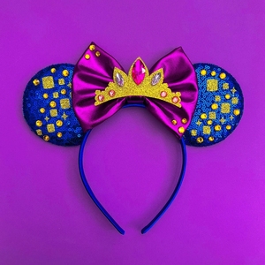 <span class=keywords><strong>Raiponce</strong></span> inspiré oreilles de souris bandeau princesse oreilles de souris pour filles enfants accessoires - Product Image 4