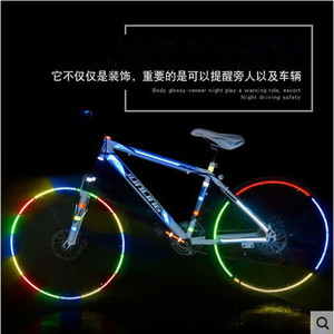 Yueli – bande réfléchissante pour vélos de montagne, 10M, multicolore, bande de sécurité pour cadre de vélo, brille dans la nuit, accessoire de cyclisme - Product Image 2
