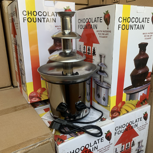 <span class=keywords><strong>Fondue</strong></span> au chocolat électrique commerciale à 3 niveaux Fontaine à chocolat à 3 couches - Product Image 3