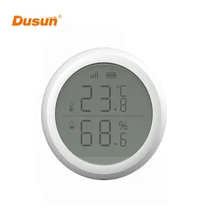 DUSUN Indoor Room Thermometer Digital Hygrometer Zigbee Mini Tuya Smart Wifi Temperature Humidity Sensor with LCD Monitor