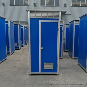 Steel Construction Vip Portable Bathroom Washroom Unit Construction Site One Piece Shower And Toilet Trailer