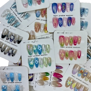 <span class=keywords><strong>Faux</strong></span> <span class=keywords><strong>ongles</strong></span> de luxe en forme d'amande semi-artisanaux, style occidental viral, boîte mystère, <span class=keywords><strong>ongles</strong></span> à presser, approvisionnement en gros pour les détaillants en direct - Product Image 5