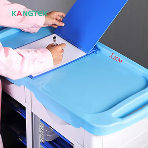 अस्पताल के फर्नीचर उपकरण नर्स रूम मेडिकल एबीएस फ़ाइल ट्रॉली - Product Image 5