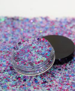 Glitter Vegano Biodegradable Grueso, Color Morado, Rojo y Verde, Glitter Ecológico, Glitter Facial, Glitter para Festivales, Color Personalizable - Product Image 2