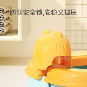 Portable Folding Childrens Toilet With Bag For Travel <b>Potty</b> <b>Training</b> 2-4 Years ABS Material Multifunction Design - Product Image 2