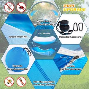 Woqi Grade Camping Balançoire Ensemble <span class=keywords><strong>de</strong></span> hamac d'extérieur pour adultes Lit <span class=keywords><strong>de</strong></span> voyage en nylon ripstop avec moustiquaire pour se détendre - Product Image 2