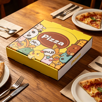 Boîte d'emballage pour pizza à emporter personnalisée, imprimée, en carton ondulé, 8, 10, 12, 14, 16 pouces, petite boîte à pizza pour livraison
