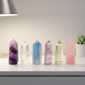 Bloque y Cubo de Cristal Feng Shui Natural Hecho <span class=keywords><strong>a</strong></span> Mano, Hexagonal de Seis Prismas, para Meditación, Reiki, Energí<span class=keywords><strong>a</strong></span>, Chakra, Decoración del Hogar - Product Image 1