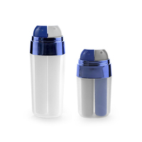 Flacon en plastique à double compartiment de 20 ml et 40 ml, flacon à crème à double pompe, récipient vide à double buse