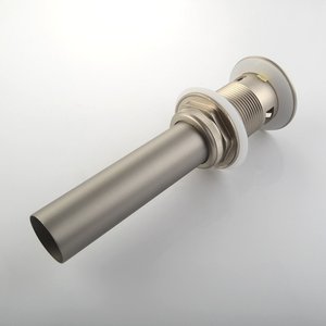 ท่อน้ำทิ้งอ่างล้างหน้าแบบป๊อปอัพทองเหลือง CUPC พร้อมท่อสแตนเลสแบบมีโอเวอร์โฟลว์ - Product Image 3