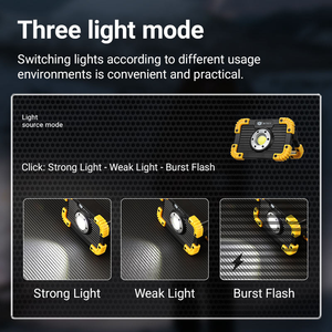ไฟทำงาน LED แบบ COB แบบชาร์จไฟได้ - ไฟส่องสว่างแบบพกพาที่สว่างสดใส, โคมไฟฉุกเฉินสำหรับการตั้งแคมป์, การซ่อมรถยนต์, โรงงาน - Product Image 5