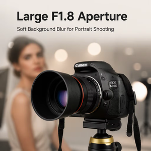 เลนส์กล้อง 85 มม. F1.8 โฟกัสแบบแมนนวล เลนส์รูรับแสงกว้างสำหรับถ่ายภาพบุคคล รองรับกล้องฟูลเฟรม ใช้งานร่วมกับ Canon <span class=keywords><strong>Sony</strong></span> และ Nikon - Product Image 3