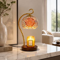 Lampe chauffe-cire électrique artisanale de style marocain de luxe pour la décoration intérieure et l'aromathérapie