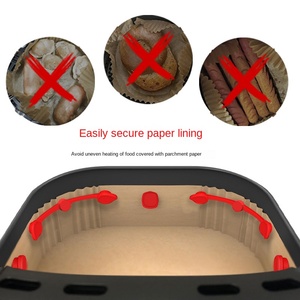 Vendita calda e resistente alle alte Temperature fibbia in Silicone per alimenti a magnete <span class=keywords><strong>friggitrice</strong></span> <span class=keywords><strong>ad</strong></span> <span class=keywords><strong>aria</strong></span> carta per pasticceria utensili per pasticceria - Product Image 4