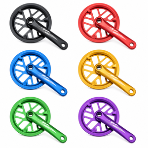 Juego de <span class=keywords><strong>Bielas</strong></span> para Niños 32T 36T con Protector de Cadena, Aleación de Aluminio CNC, Orificio Cuadrado, Brazo de Biela para Bicicleta Infantil, Piezas de Fábrica Personalizadas OEM ODM - Product Image 3