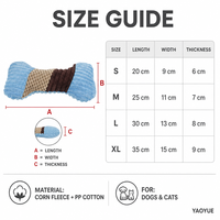Jouet à mâcher en peluche couineur en forme d'os en polaire de maïs pour chiens et chats, coussin molaire pour le nettoyage des dents, classique et populaire