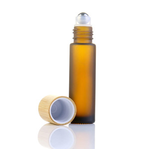 Ingrosso 100pz Bottiglie Quadrate Personalizzate Trasparenti/Satinate per Oli Essenziali e Profumi 5ml/10ml/15ml in Vetro con Tappo in Bambù - Product Image 5