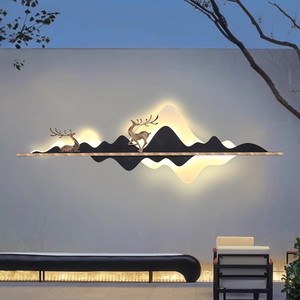 Lampe solaire murale LED extérieure, longue bande lumineuse pour jardin, villa, cour, décoration paysagère - Product Image 4