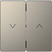 Interrupteurs de commande pour stores et volets roulants Mtn38556050, Matériau métallique Dlife, Indice de protection IP20, Nickel, Surface Matite Plc
