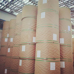 وسادة تبريد يدوية الصنع غير مطلية سميكة ومتينة من ورق الكرافت بأسلوب عتيق، نسيج حرفي قابل للتحلل وإعادة التدوير مزدوج الطبقات للملابس - Product Image 4