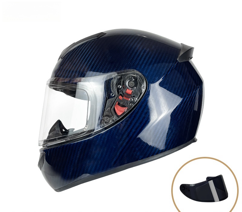 Bleu saphir - Verre transparent + Verre teinté noir