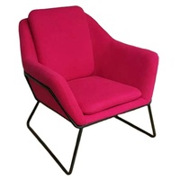 Fauteuil individuel en tissu blanc et bleu à motif de roses pour chambre à coucher, appartement, design moderne et contemporain