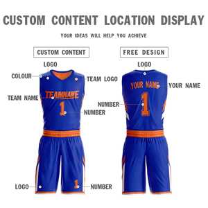 Conjunto Deportivo Personalizado de Baloncesto con Diseño de Doble Cara en Naranja Real - Product Image 4