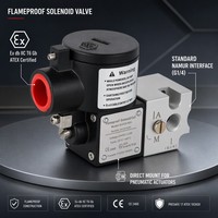 Vanne solénoïde antidéflagrante en acier inoxydable, vanne de commande pneumatique 24VDC G1 4 pour systèmes de gaz industriels