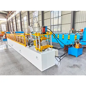 Drip Edge Roll Forming Machine Electric Rail Forming Machines Galvanized Panel Strip Drain Filter Roll Former