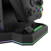 Support de ventilateur de refroidissement hyt pour console Series, matériau ABS, design antidérapant, compatible sans fil avec One S One X, noir