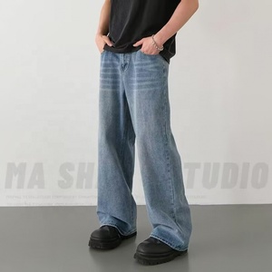 2026 Heren Baggy Denim <span class=keywords><strong>Jeans</strong></span> Streetstyle Oversized Casual Broek Heren Rechte Wijde Pijp <span class=keywords><strong>Jeans</strong></span> - Product Image 3