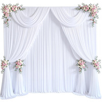 Toile de fond élastique en Spandex pour décoration de scène de mariage en gros