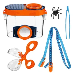 Outdoor Camping Kid nsects Tools Toys Bug Catcher Magnifier Butterfly Net Observation box Insect Clip Educational toy