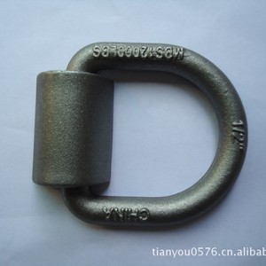 Forged D Ring 1/2 In Carbon Steel Zinc Plated Class C Level 4.8 For Connect Use Model D3001 - Product Image 3