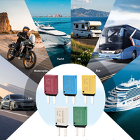 Disjoncteur à lame à réinitialisation automatique E77 14VDC 5-30A, mini-disjoncteur à lame à profil bas, capacité de coupure moyenne pour voiture, marine, bateau