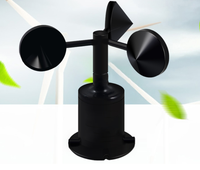 Capteur de vitesse du vent RS485 de haute qualité 4-20mA 0-5V Instrument de mesure de vitesse Station météo anémomètre en plastique 3 tasses
