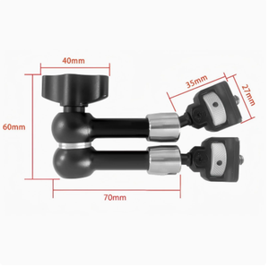 Bras articulé Arri Locomotive Magic Arm 7 pouces (18 cm) en métal à friction, avec vis 1/4, support de moniteur réglable à 360° pour caméra et éclairage LED - Product Image 6